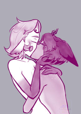 half body monochrome sketch